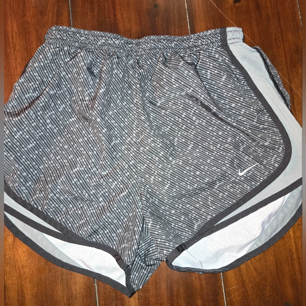 Nike Dri-Fit Women's Black and White Athletic Shorts